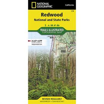 National Geographic Trails Illustrated Map Redwood National and State Parks
