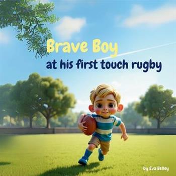 Brave Boy at his first touch rugby