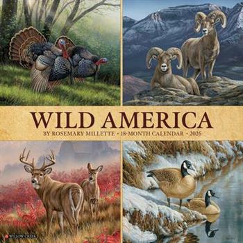 Wild America 2026 12 X 12 Wall Calendar