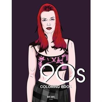 90s FASHION COLORING BOOK