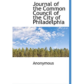 Journal of the Common Council of the City of Philadelphia