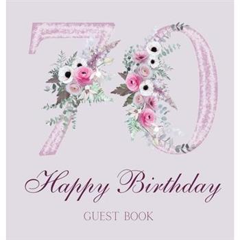 Happy 70th birthday guest book