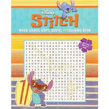 Disney Stitch Word Search, Quips, Quotes and Coloring Book