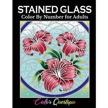 Stained Glass Color by Number For Adults