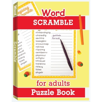 Word Scramble Puzzle Book for Adults
