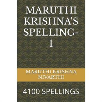 Maruthi Krishna's Spelling-1