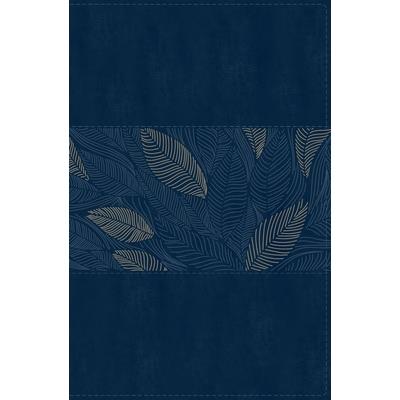 Niv, Thinline Bible, Compact, Leathersoft, Blue Floral, Red Letter, Comfort Print