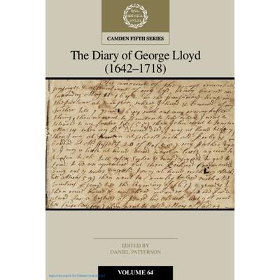 The Diary of George Lloyd: Volume 64, Part 1