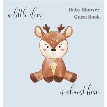 A little deer, is nearly here baby shower guest book