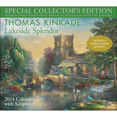 Thomas Kinkade Special Collector’s Edition with Scripture 2024 Deluxe Wall Calen