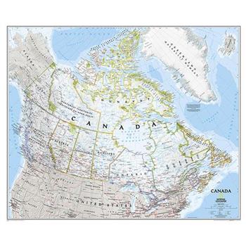 National Geographic: Canada Classic Wall Map - Laminated (38 X 32 Inches)