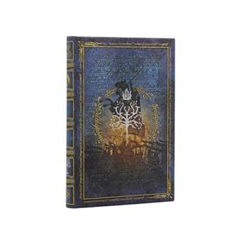 The Crown Reclaimed Journal Mini Custom Lined Hardcover, 176pg, 85gsm by Paperblanks (the Lord of the Rings Collection)