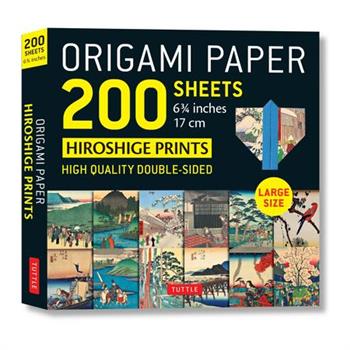 Origami Paper 200 Sheets Hiroshige Prints 6 3/4” (17 CM)