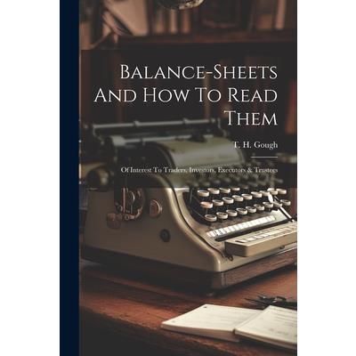 Balance-sheets And How To Read Them