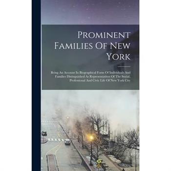 Prominent Families Of New York