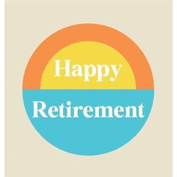 Happy Retirement Guest Book with lined pages (hardback)