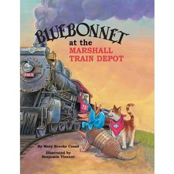 Bluebonnet at the Marshall Train Depot