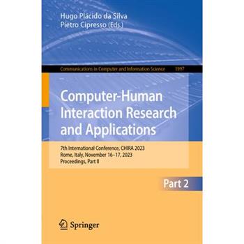 Computer-Human Interaction Research and Applications