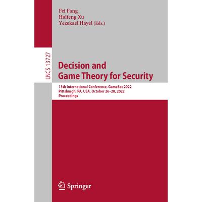 Decision and Game Theory for Security