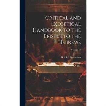 Critical and Exegetical Handbook to the Epistle to the Hebrews; Volume 19