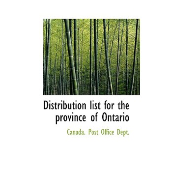 Distribution List for the Province of Ontario