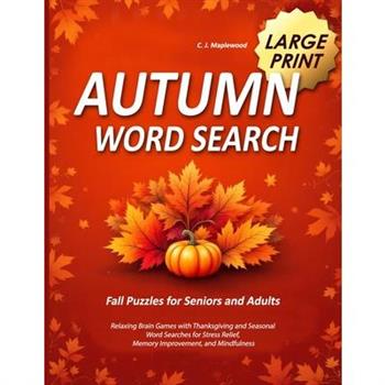 Autumn Word Search Large Print