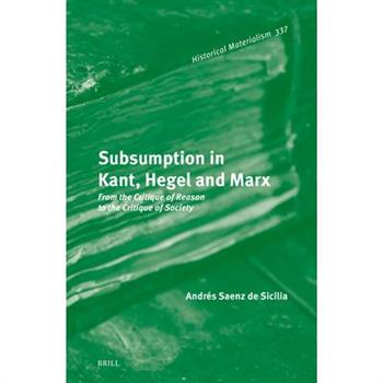 Subsumption in Kant, Hegel and Marx