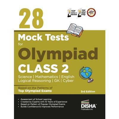 28 Mock Test Series for Olympiads Class 2 Science, Mathematics, English, Logical Reasoning, GK & Cyber 3rd Edition