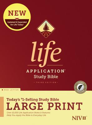 NIV Life Application Study Bible Third Edition Large Print (Red Letter Hardcover Index
