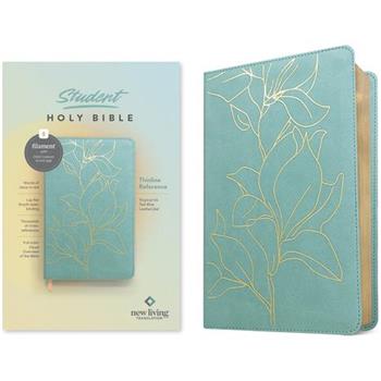 NLT Student Bible, Thinline Reference, Filament-Enabled Edition (Leatherlike, Tropical Iris Teal Blue, Red Letter)