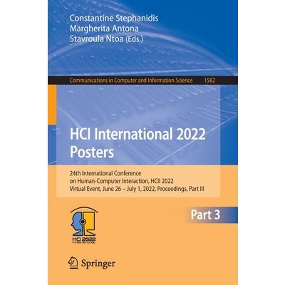 Hci International 2022 Posters