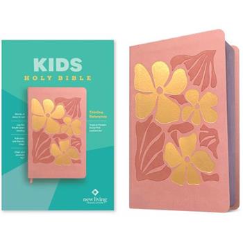 NLT Kids Bible, Thinline Reference Edition (Leatherlike, Tropical Flowers Dusty Pink, Red Letter)