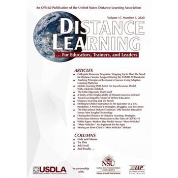 Distance Learning Volume 17 Issue 3 2020