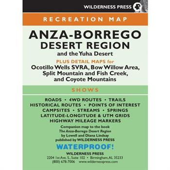 Anza-borrego Desert Region Map