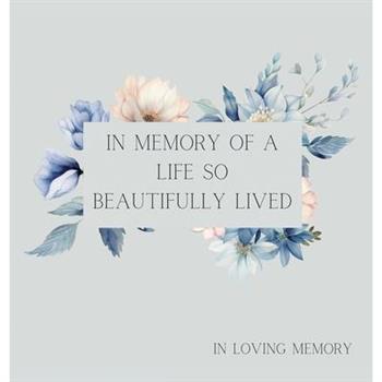 Celebration of life, funeral book, Condolence book to sign (Hardback cover)