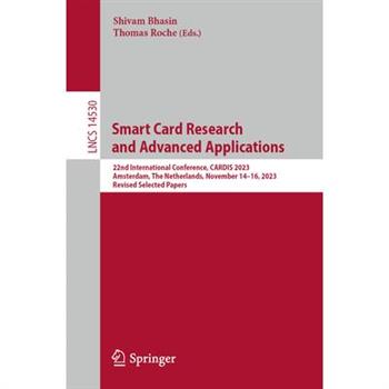 Smart Card Research and Advanced Applications