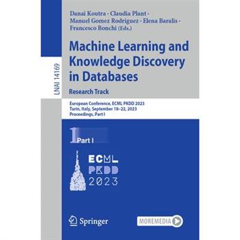 Machine Learning and Knowledge Discovery in Databases: Research Track