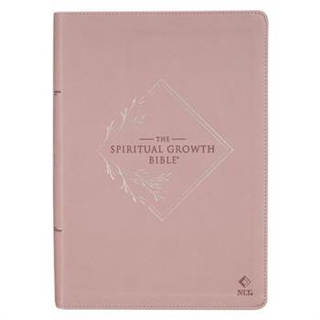 Nlt, the Spiritual Growth Bible Faux Leather, Dusty Mauve