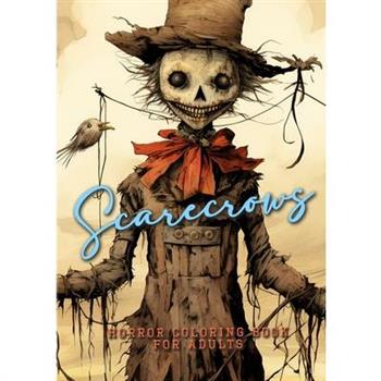 Scarecrows Horro Coloring Book for Adults