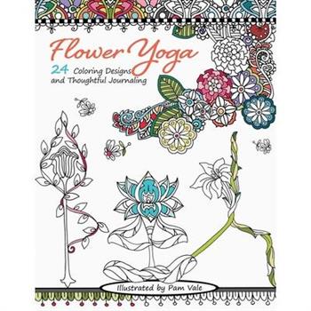 Flower Yoga Coloring Book