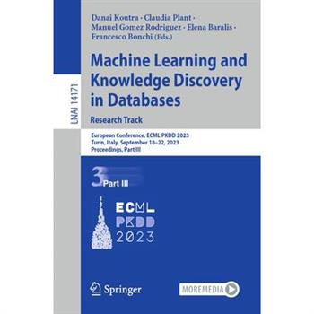 Machine Learning and Knowledge Discovery in Databases: Research Track