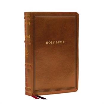 KJV Large Print Reference Bible, Brown Leathersoft, Red Letter, Comfort Print (Sovereign Collection)