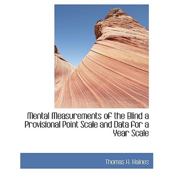 Mental Measurements of the Blind a Provisional Point Scale and Data for a Year Scale