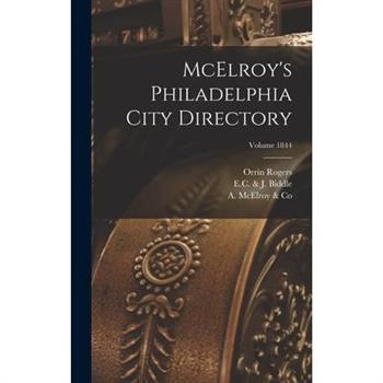 McElroy’s Philadelphia City Directory; Volume 1844