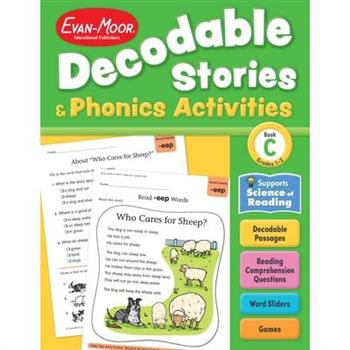 Decodable Stories and Phonics Activities, Level C, Grade 1 - 2 Workbook