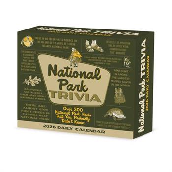 National Park Trivia 2026 5.4 X 6.2 Box Calendar