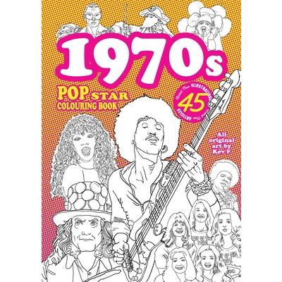 1970s Pop Star Colouring Book