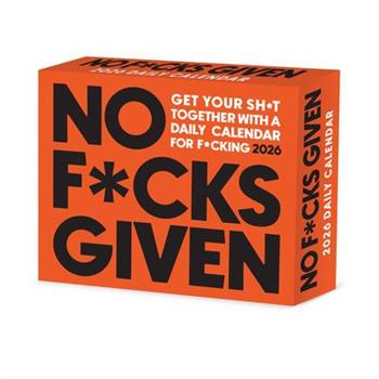 No F*cks Given 2026 5.4 X 6.2 Box Calendar
