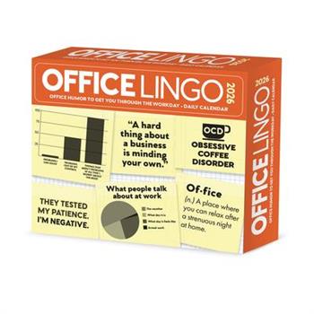 Office Lingo 2026 5.4 X 6.2 Box Calendar