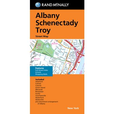 Rand McNally Folded Map: Albany Schenectady Troy Street Map